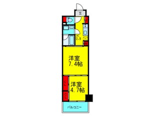 天満橋ｹﾙｽｺｰﾄＰａｒｋＶｉｅｗの物件間取画像